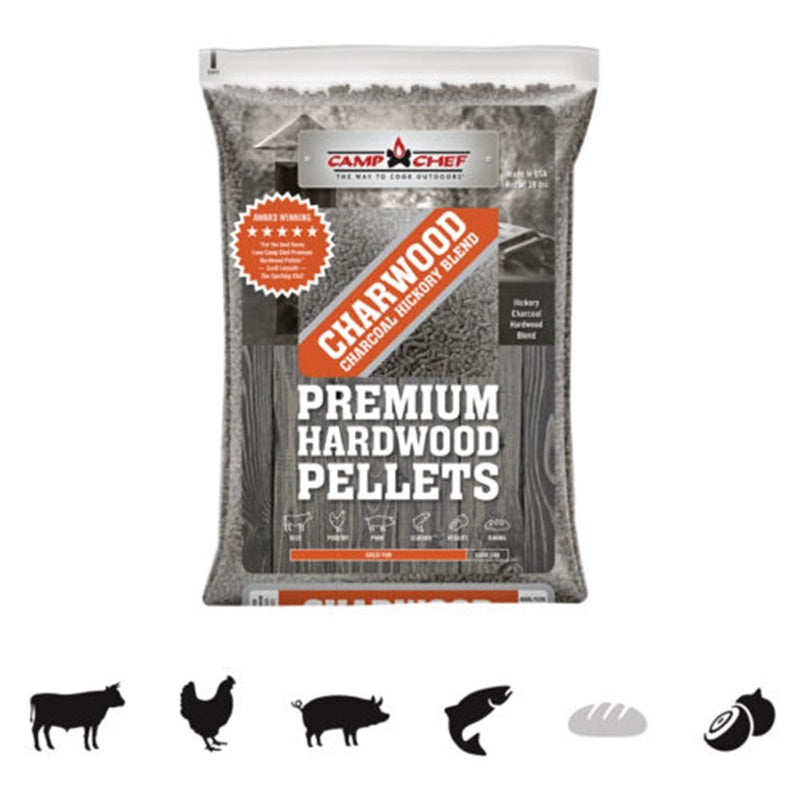 Load image into Gallery viewer, CAMP CHEF CHARWOOD CHARCOAL HICKORY PELLET BLEND 9KG
