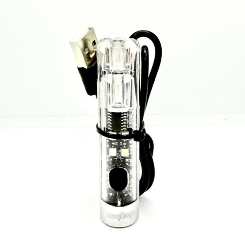 Load image into Gallery viewer, DOGBOX LED TORCH WITH SIDE LIGHTS, WHISTLE AND KEY CHAIN RECHARGEABLE