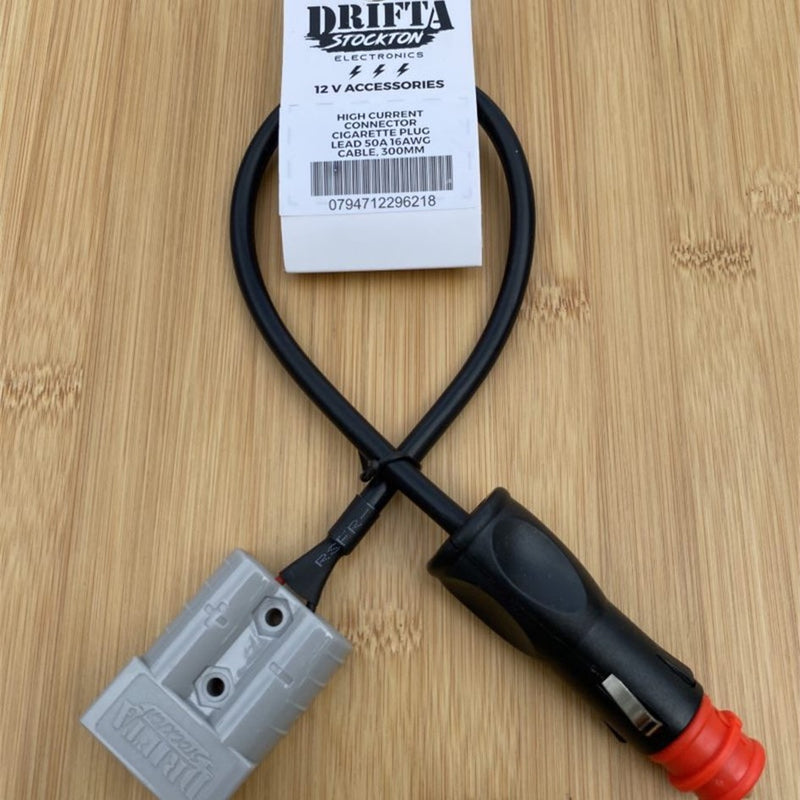 Load image into Gallery viewer, DRIFTA STOCKTON 50A ANDERSON TO 2 CIG SOCKETS -300MM 16AWG