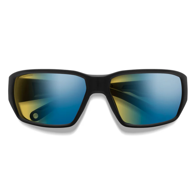 Load image into Gallery viewer, SMITHS OPTICS HOOKSET MATTE BLACK CHROMAPOP GLASS POLARCHROMIC YELLOW BLUE MIRROR