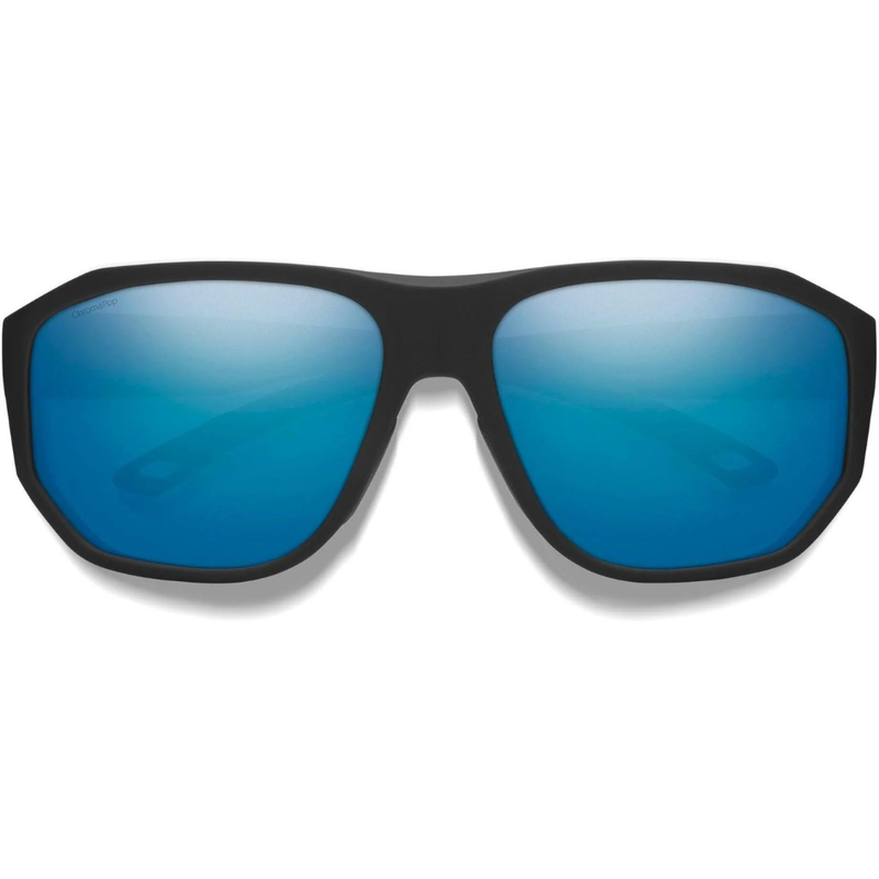 Load image into Gallery viewer, SMITHS OPTICS OUTRIGGER MATTE BLACK CHROMAPOP GLASS POLARIZED BLUE MIRROR