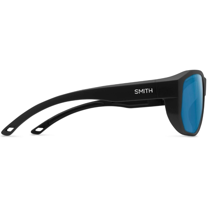Load image into Gallery viewer, SMITHS OPTICS OUTRIGGER MATTE BLACK CHROMAPOP GLASS POLARIZED BLUE MIRROR