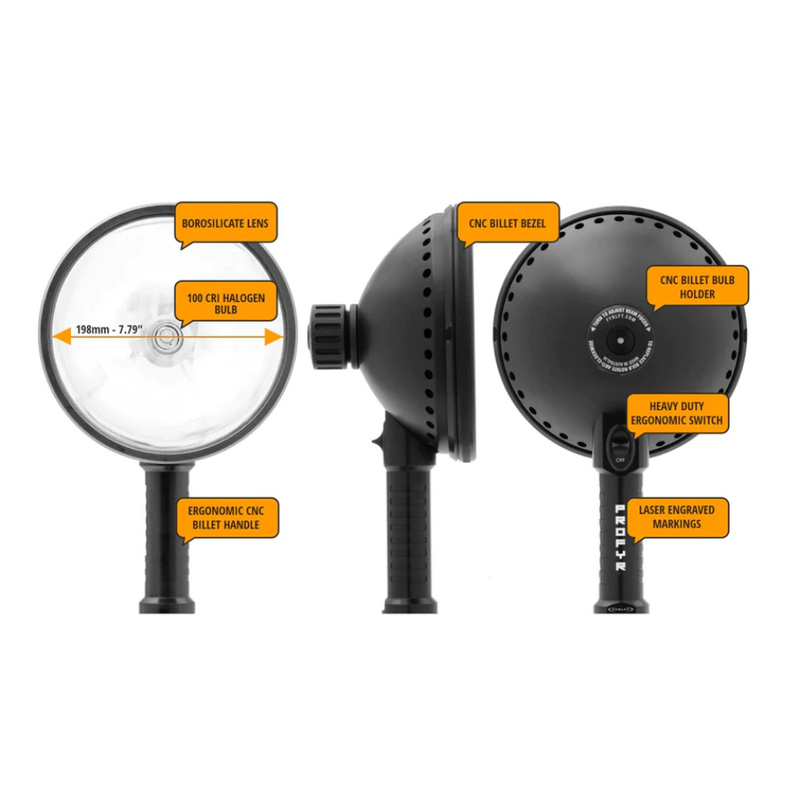 Load image into Gallery viewer, FYRLYT PROFYR 12000 LUMEN HANDHELD SPOTLIGHT