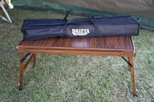 Load image into Gallery viewer, DRIFTA STOCKTON WOODGRAIN LOOK ALUMINIUM TABLE