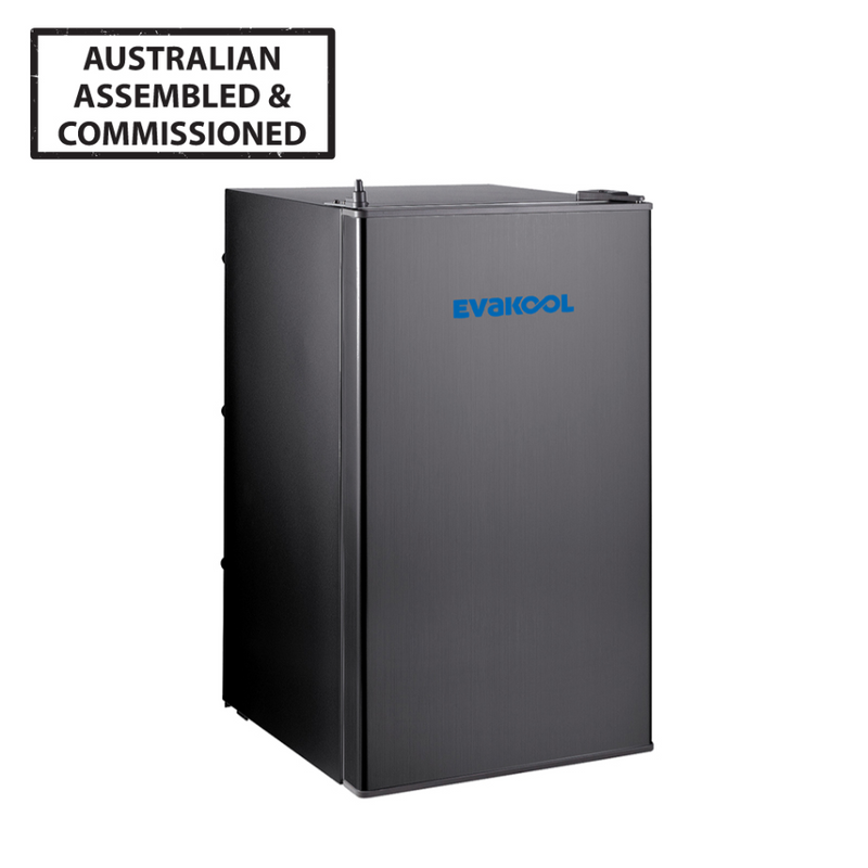 Load image into Gallery viewer, EVAKOOL PLATINUM 110L UPRIGHT FRIDGE/FREEZER BLACK