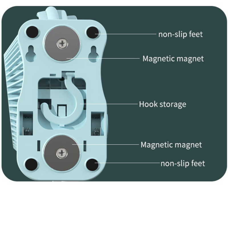 Load image into Gallery viewer, TRA WHITE USB PORTABLE CAMPING FAN WITH LED LIGHT AND REMOTE CONTROL