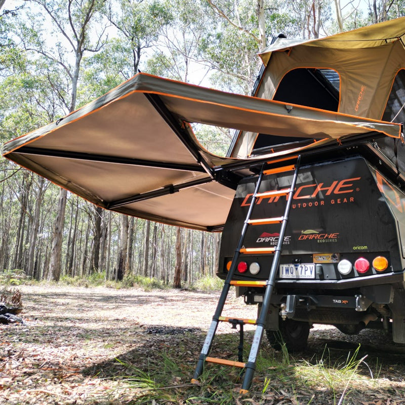 Load image into Gallery viewer, DARCHE ECLIPSE 270 FREESTANDING + RTT ENTRY LED AWNING LEFT HAND SIDE