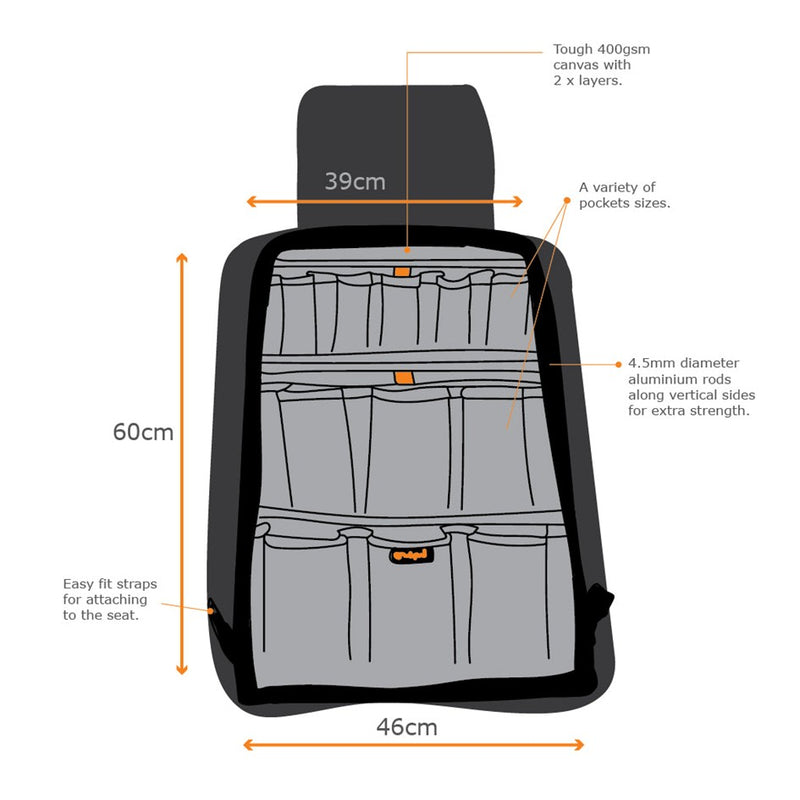 Load image into Gallery viewer, CRASHPAD SEAT ORGANISER