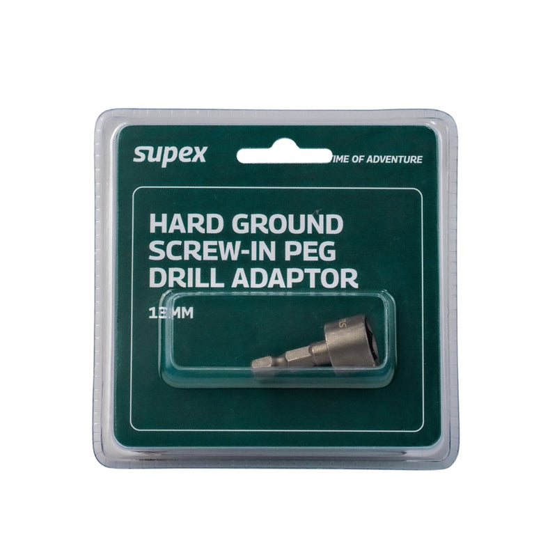 Load image into Gallery viewer, SUPEX HARD GROUND SCREW IN PEG DRILL ADAPTER