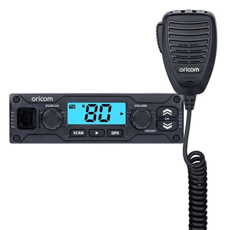 Load image into Gallery viewer, ORICOM UHF048 COMPACT 5 WATT UHF CB RADIO + ANU050 UHF CB 3DBI COAXIAL DIPOLE ANTENNA