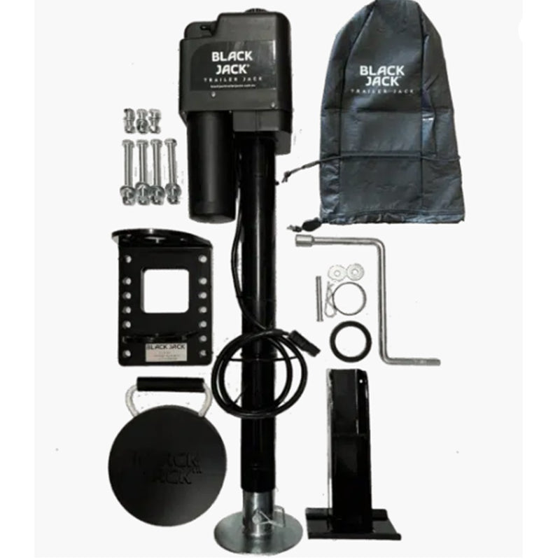Load image into Gallery viewer, BLACK JACK MASTER TRAILER JACK 1001 WITH WIRING HARNESS