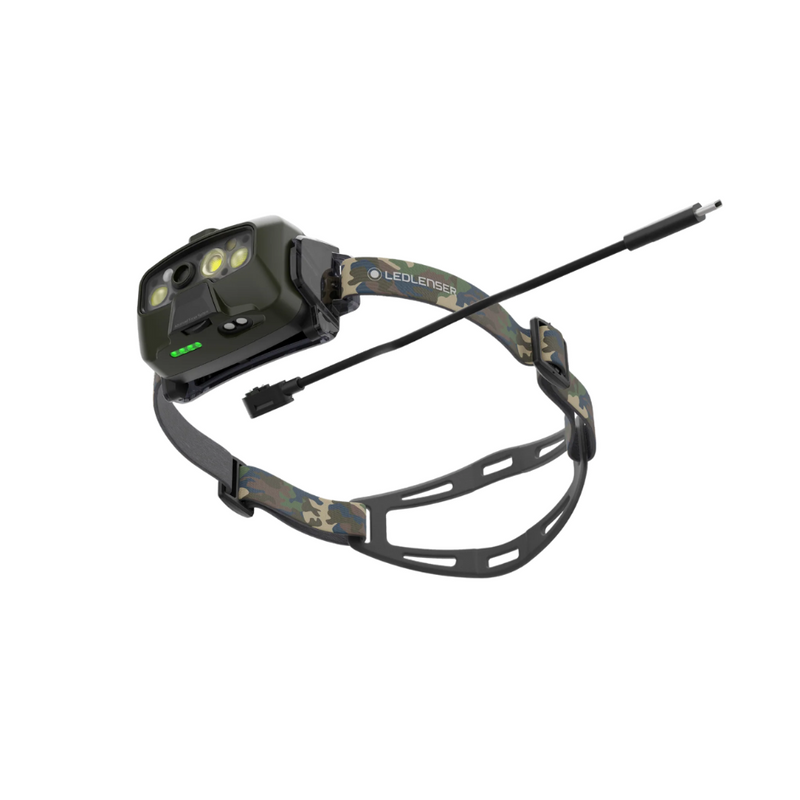 Load image into Gallery viewer, LED LENSER HF8R CORE HEAD TORCH RGB CAMO