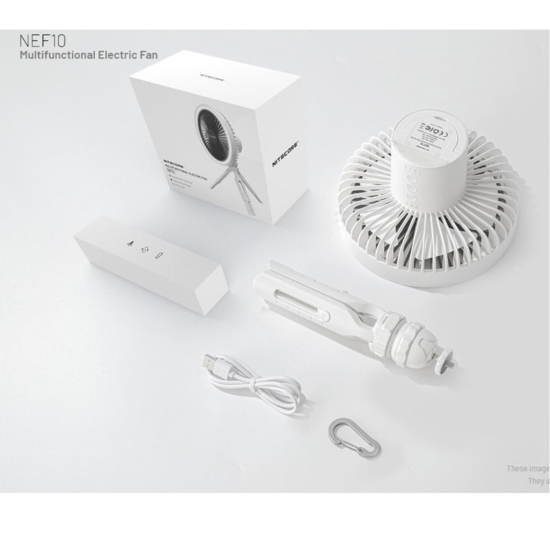 Load image into Gallery viewer, NITECORE NEF10 MULTIFUNCTIONAL ELECTRIC FAN - GREY