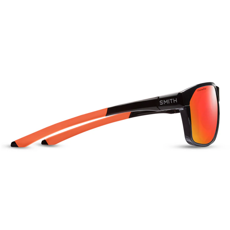 Load image into Gallery viewer, SMITHS OPTICS LEADOUT PIVLOCK MATTE BLACK ORANGE CHROMAPOP RED MIRROR