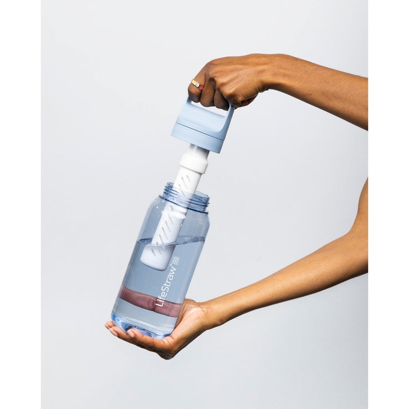 Load image into Gallery viewer, LIFESTRAW GO 2.0 WATER FILTER BOTTLE 1L ICELANDIC BLUE
