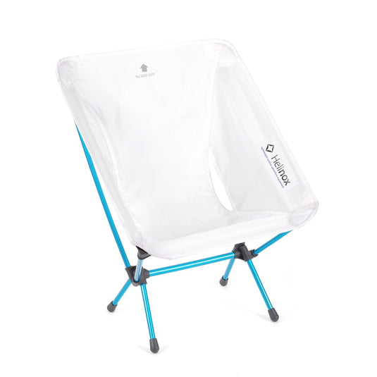 HELINOX CHAIR ZERO WHITE WITH CYAN BLUE FRAME