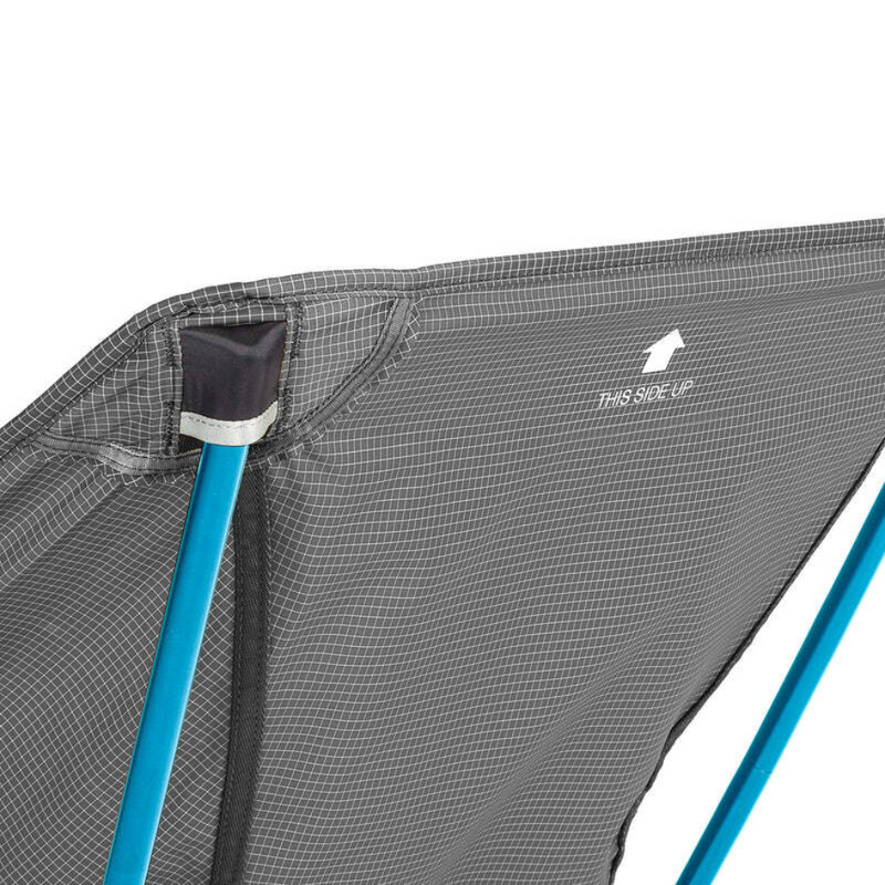 Load image into Gallery viewer, HELINOX CHAIR ZERO L BLACK WITH CYAN BLUE FRAME