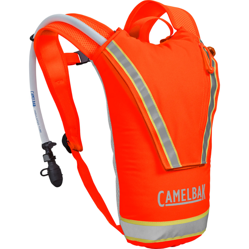 Load image into Gallery viewer, CAMELBAK HI-VIZ 2.5L CRUX HYDRATION PACK ORANGE