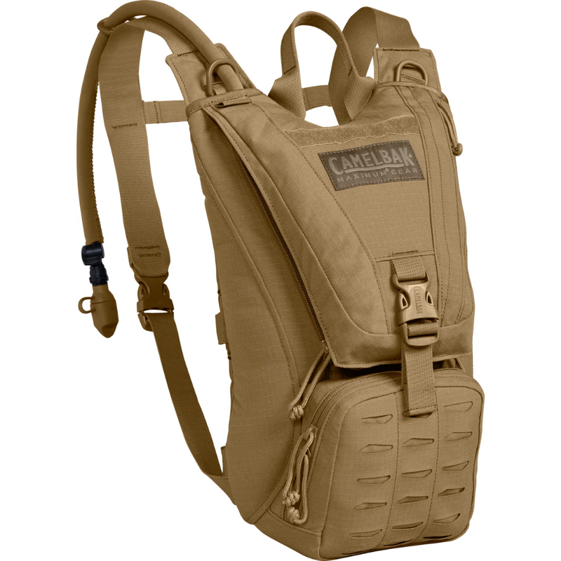 Load image into Gallery viewer, CAMELBAK AMBUSH 3L MILITARY SPEC CRUX HYDRATION PACK SHORT COYOTE