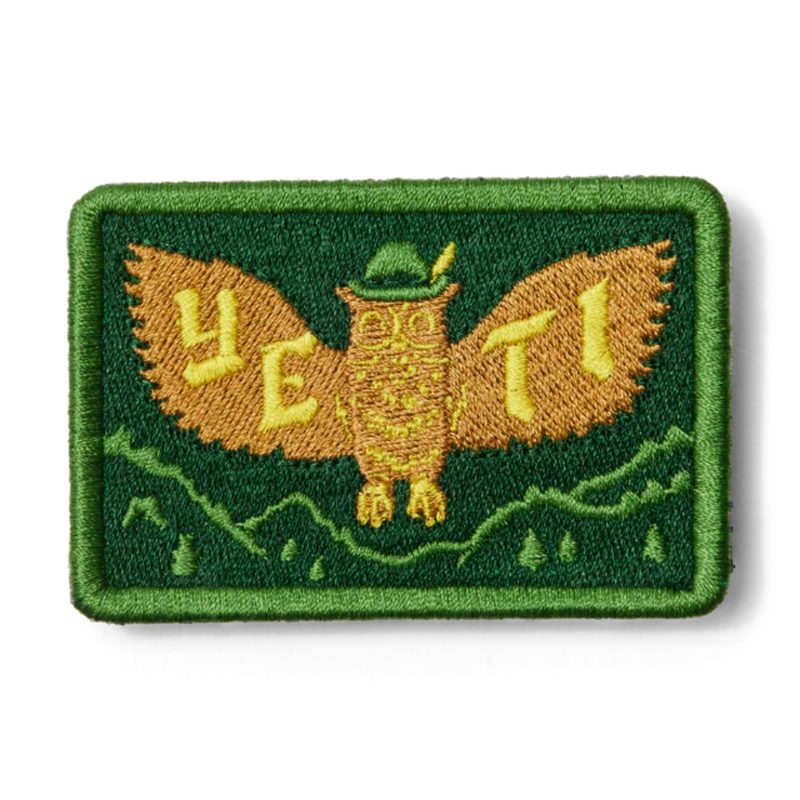 Load image into Gallery viewer, YETI COLLECTORS PATCH FORREST OWL GREEN