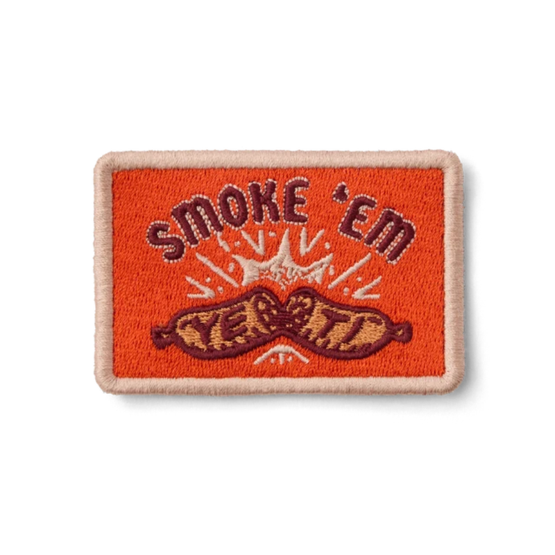 Load image into Gallery viewer, YETI COLLECTORS PATCH SMOKE EM RED