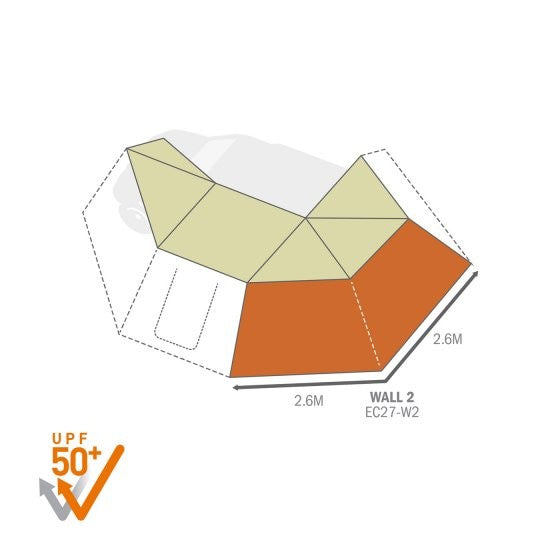 Load image into Gallery viewer, DARCHE ECLIPSE 270 AWNING WALL 2 PASSENGER/LEFT SIDE