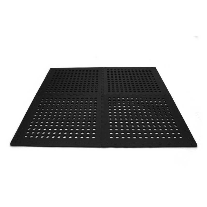 Load image into Gallery viewer, OZTRAIL FOAM FLOOR MATS BLACK (4 PACK)