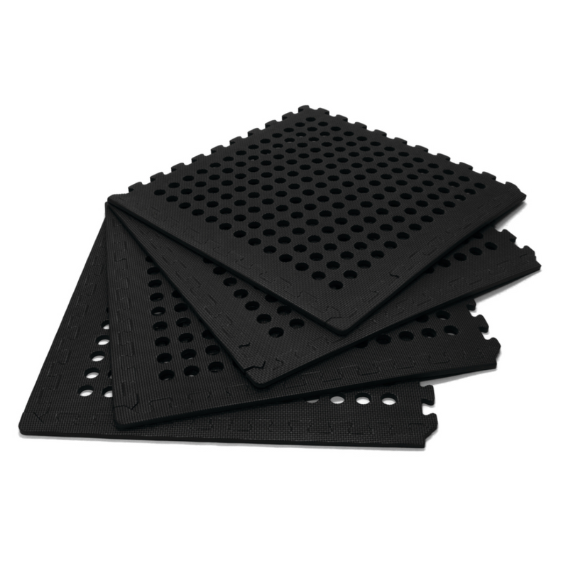 Load image into Gallery viewer, OZTRAIL FOAM FLOOR MATS BLACK (4 PACK)