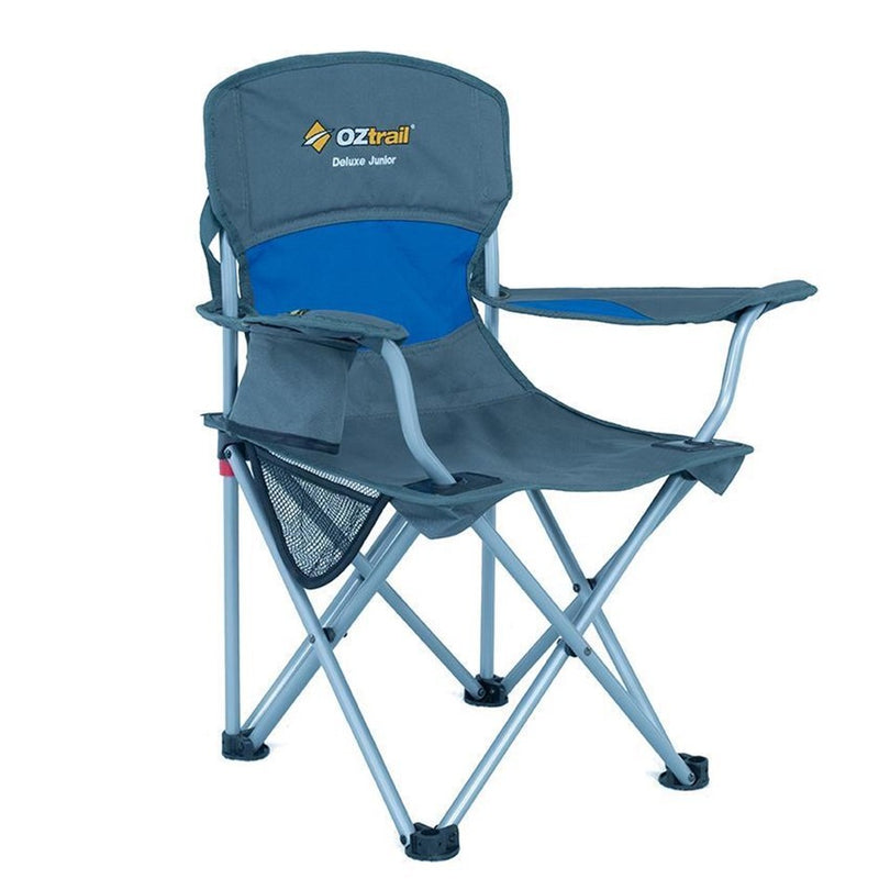Load image into Gallery viewer, OZTRAIL DELUXE JUNIOR CHAIR BLUE