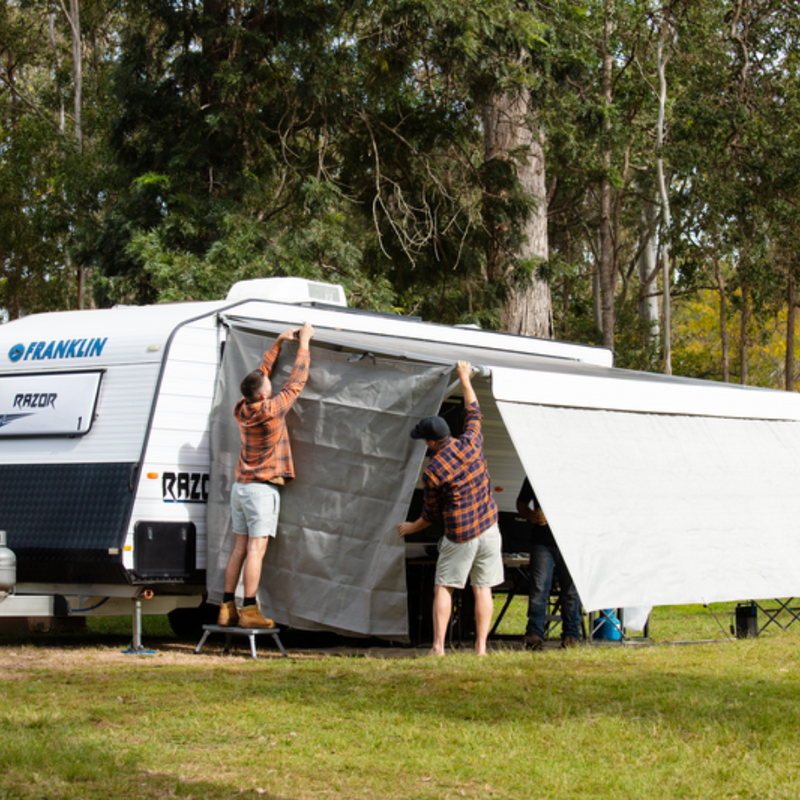 Load image into Gallery viewer, COMPANION CARAVAN POP TOP PRIVACY END