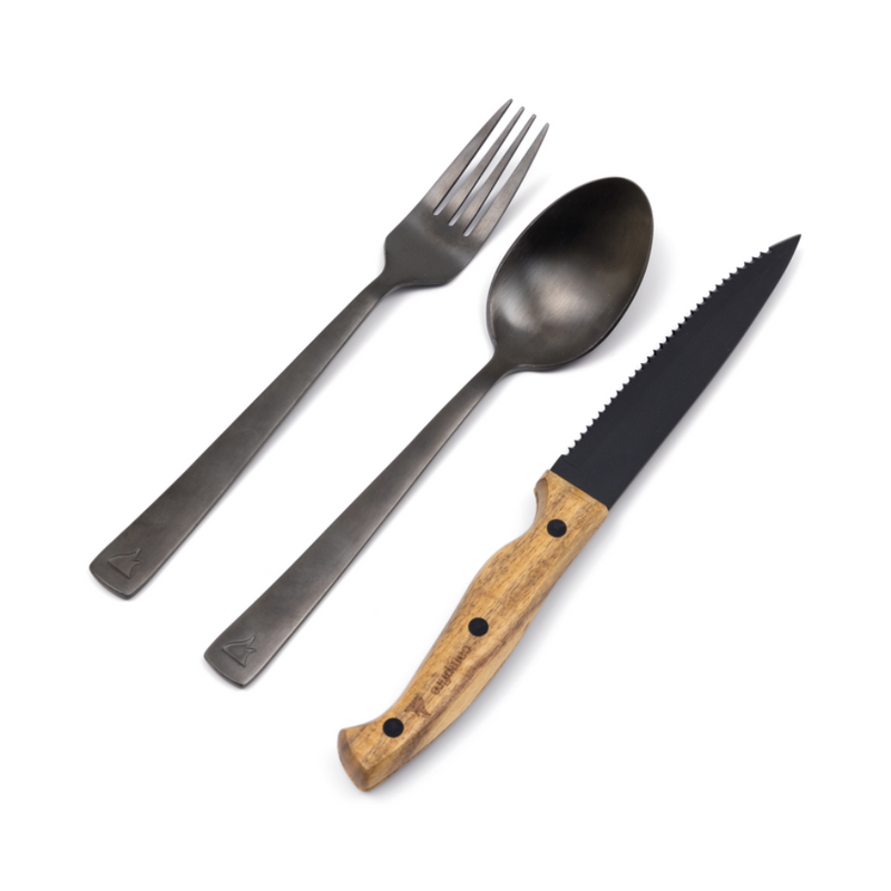 Load image into Gallery viewer, CAMPFIRE CUTLERY SET 12 PIECE