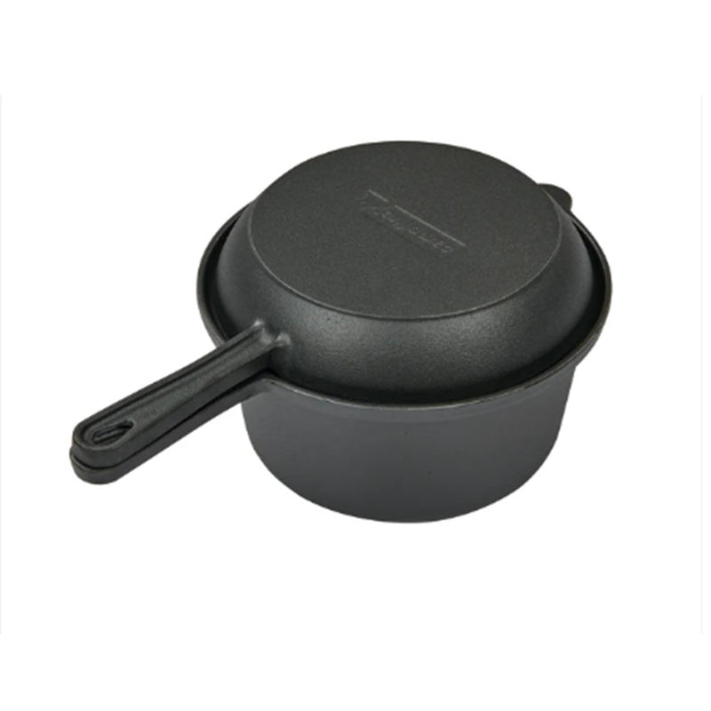 Load image into Gallery viewer, CAMPFIRE SAUCEPAN WITH SKILLET LID 2.3QT