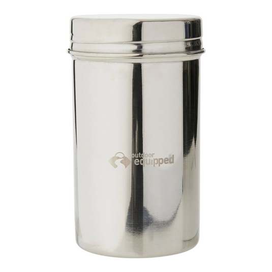 OUTDOOR EQUIPPED STAINLESS STEELE STORAGE JAR 7X12