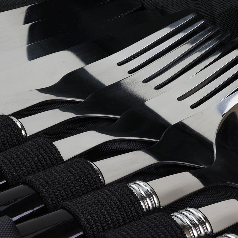 Load image into Gallery viewer, OUTDOOR EQUIPPED CAMP CUTLERY SET 12 PIECES