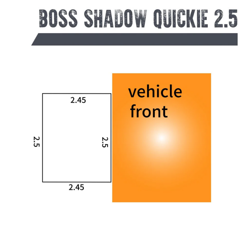 Load image into Gallery viewer, CAMPBOSS SHADOW QUICKIE 2.5 AWNING