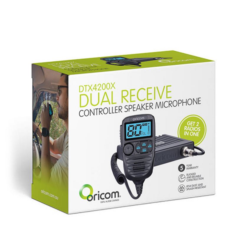 Load image into Gallery viewer, ORICOM DTX4200X IP54 DUAL RECEIVE UHF CB RADIO