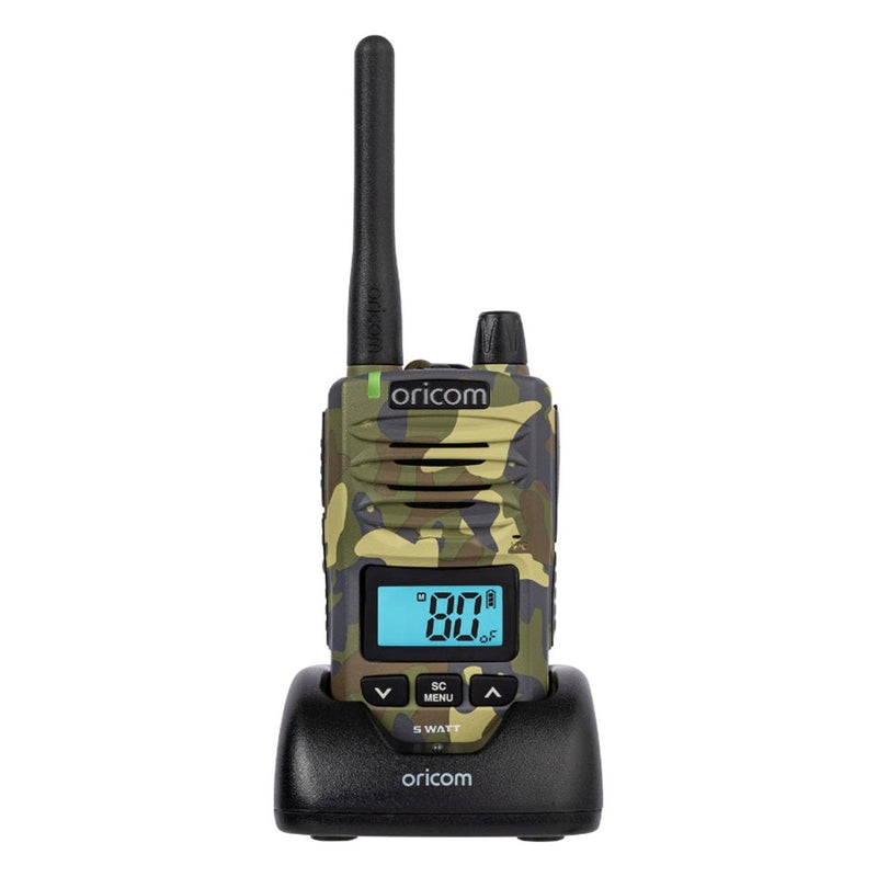 Load image into Gallery viewer, ORICOM DTX600 CAMO WATERPROOF IP67 5 WATT HANDHELD UHF CB RADIO