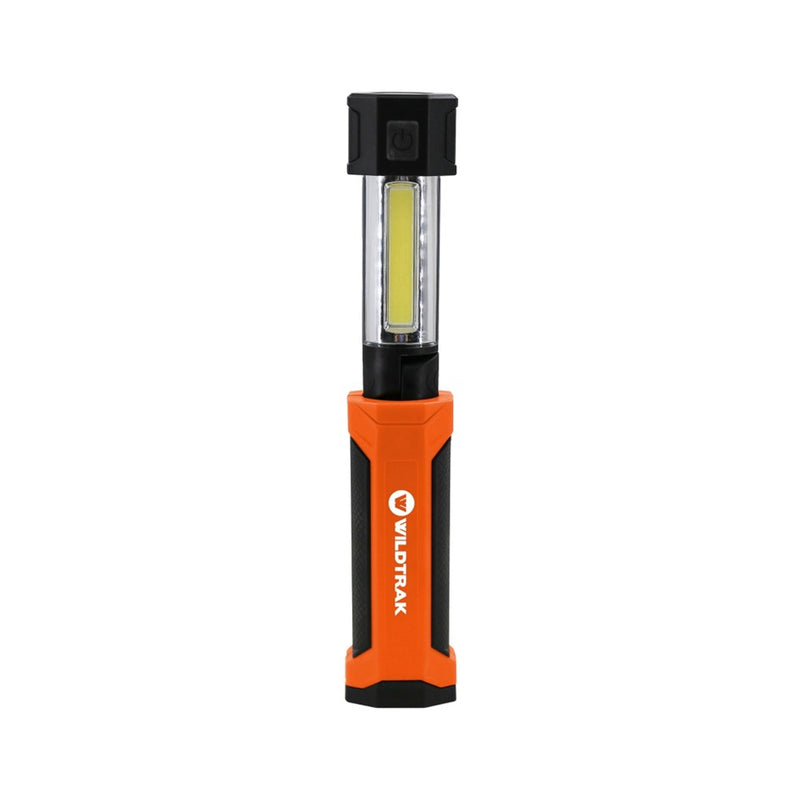 Load image into Gallery viewer, WILDTRAK RECHARGEABLE 300LM LED PULLOUT SWIVEL WORKLIGHT WITH FLASHLIGHT
