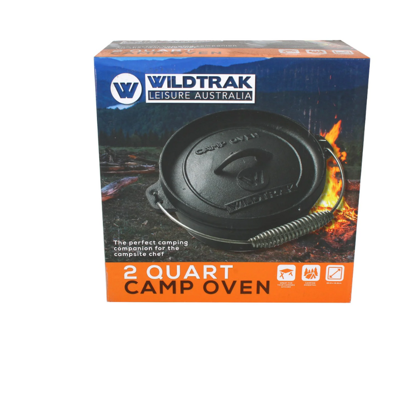 Load image into Gallery viewer, WILDTRAK CAMP OVEN CAST IRON 2 QUART