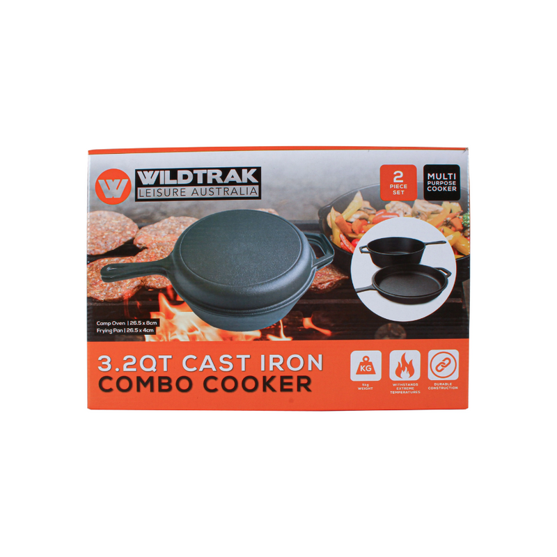 Load image into Gallery viewer, WILDTRAK CAST IRON COMBO COOKER 3.2 QUART