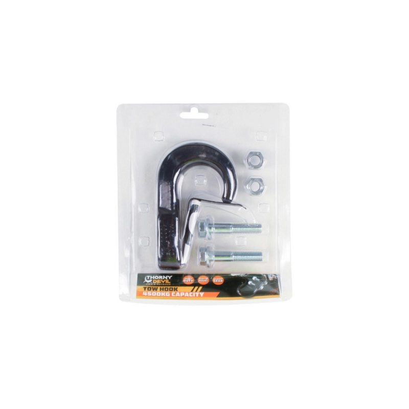 Load image into Gallery viewer, THORNY DEVIL TOW HOOK RECOVERY KIT 4500KG BLACK