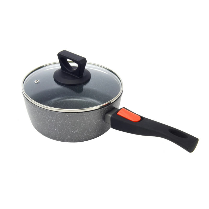 Load image into Gallery viewer, WILDTRAK COMPACT SAUCEPAN 18CM NON STICK WITH DETACHABLE HANDLE