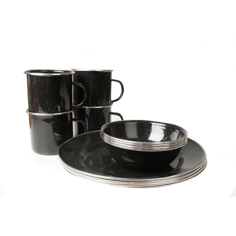 Load image into Gallery viewer, WILDTRAK PREMIUM ENAMEL DINNER SET 12 PIECE