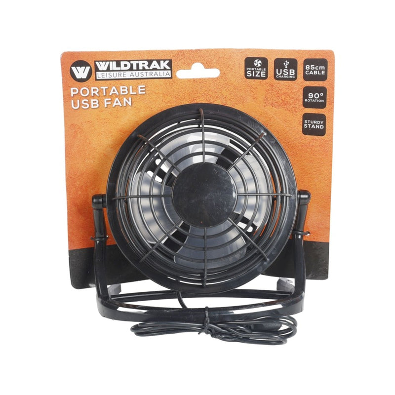 Load image into Gallery viewer, WILDTRAK PORTABLE FAN USB BLACK
