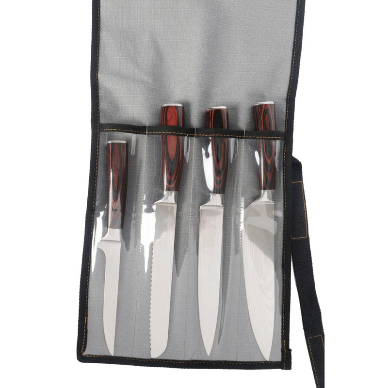 Load image into Gallery viewer, WILDTRAK EXPLORER 400GSM RIPSTOP CANVAS 4PC KNIFE WRAP