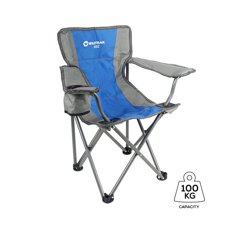Load image into Gallery viewer, WILDTRAK KIDZ CAMP CHAIR BLUE