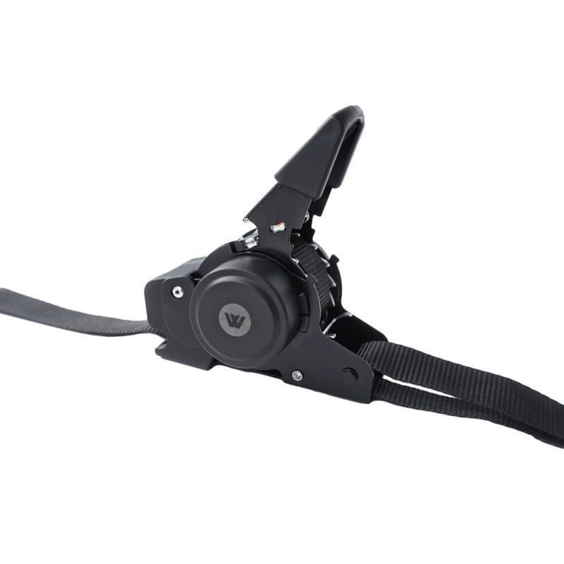 Load image into Gallery viewer, WILDTRAK RETRACTABLE RATCHET TIE DOWN STRAP 2PCE 350X2.5CM