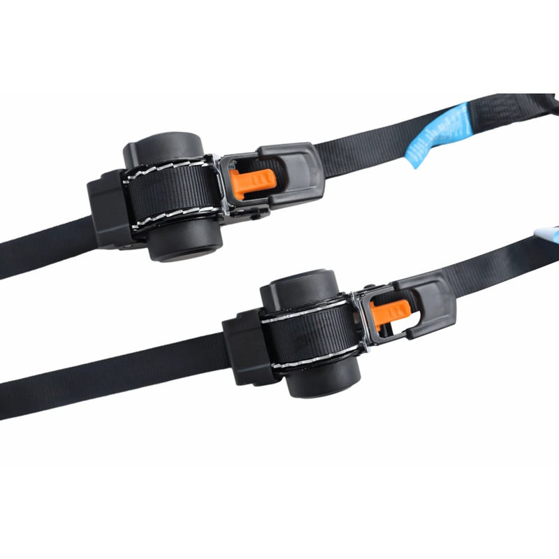 Load image into Gallery viewer, WILDTRAK RETRACTABLE RATCHET TIE DOWN STRAP 2PCE 350X2.5CM
