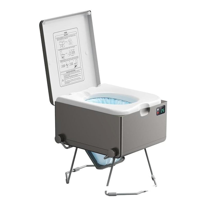 Load image into Gallery viewer, LOOSEAL EVO AUTO SEALING WATERLESS PORTABLE TOILET GREY