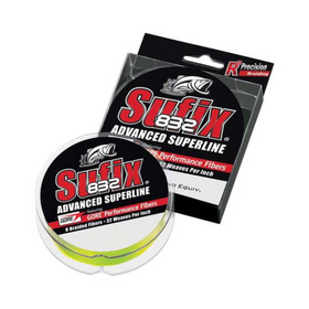 SUFIX 832 ADVANCED SUPERLINE BRAID NEON LIME [WEIGHT:20LB LENGTH:150 YARDS]